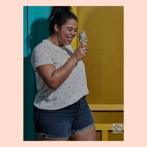 Torrid Buttongly Denim Shorts